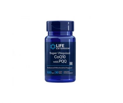 LifeExtension Super Ubiquinol CoQ10 with PQQ, 100 mg, 30 kaps.