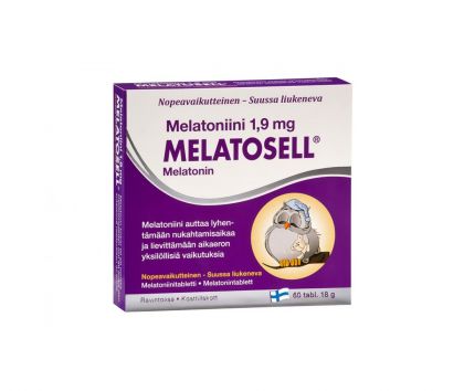 Melatosell Melatoniini 1,9 mg, 60 tabl.