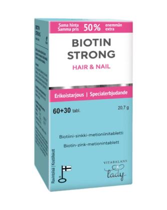 Biotin Strong Hair & Nail, 60 + 30 tabl.