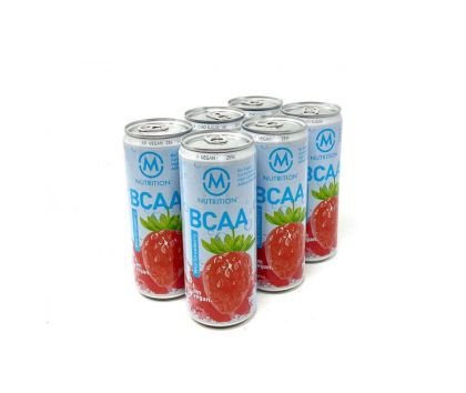 M-NUTRITION BCAA, Wild Strawberry 6-pack