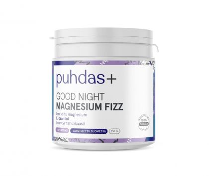 Puhdas+ Good Night Magnesium Fizz, 150 g
