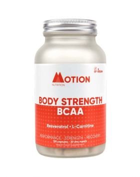 Motion Nutrition Body Strength BCAA, 120 kaps. (Poistotuote, 05/22)