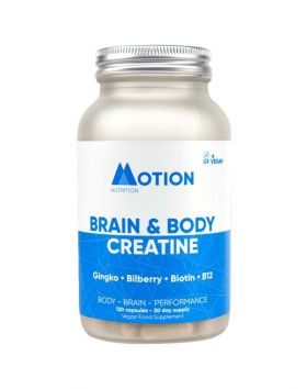 Motion Nutrition Brain & Body Creatine, 120 kaps.