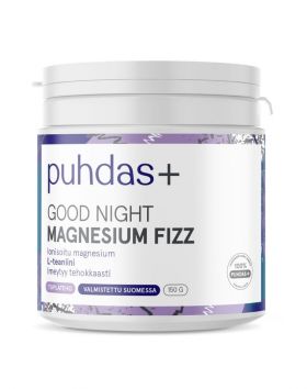 Puhdas+ Good Night Magnesium Fizz, 150 g (04/23)