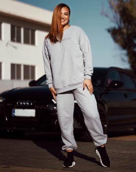 M-NUTRITION Sports Wear Comfy Sweatpants, Light Grey