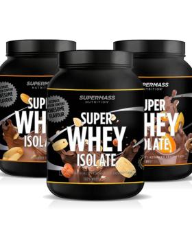 Big Buy: 3 kpl Supermass Nutrition SUPER WHEY ISOLATE 1,3 kg